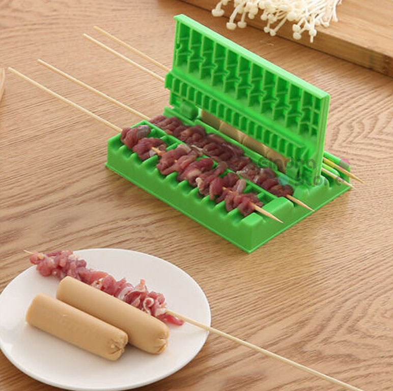Barbecue Meat Skewer Device
